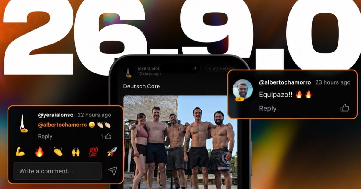 Última actualización de Calisteniapp - v26.9.0