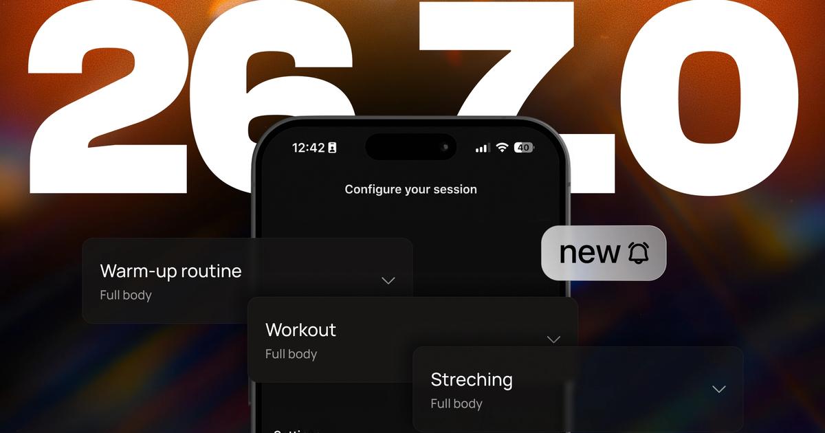 Últimas actualizaciones de Calistenaipp - v26.2.0 - v26.7.0