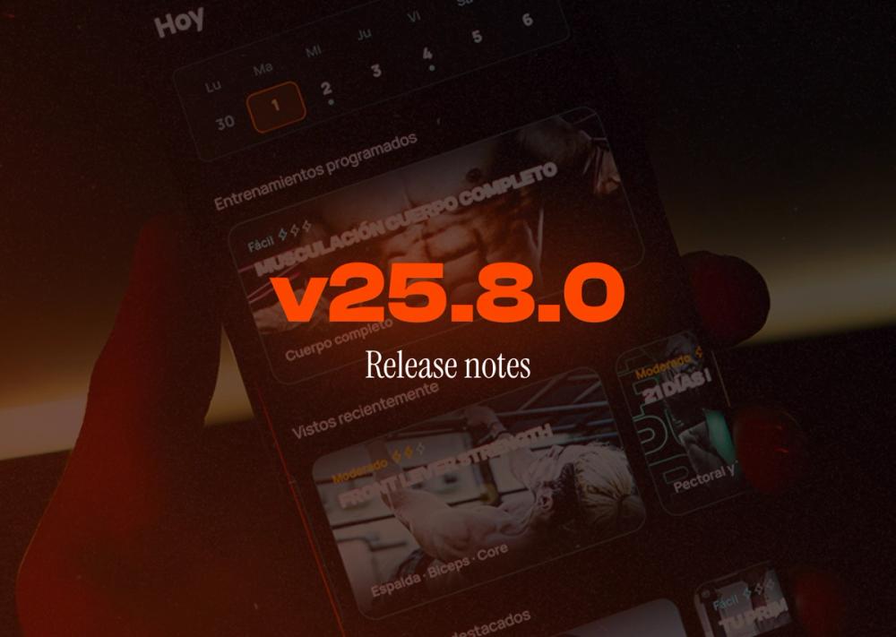 What's new in Calisteniapp v25.8.0
