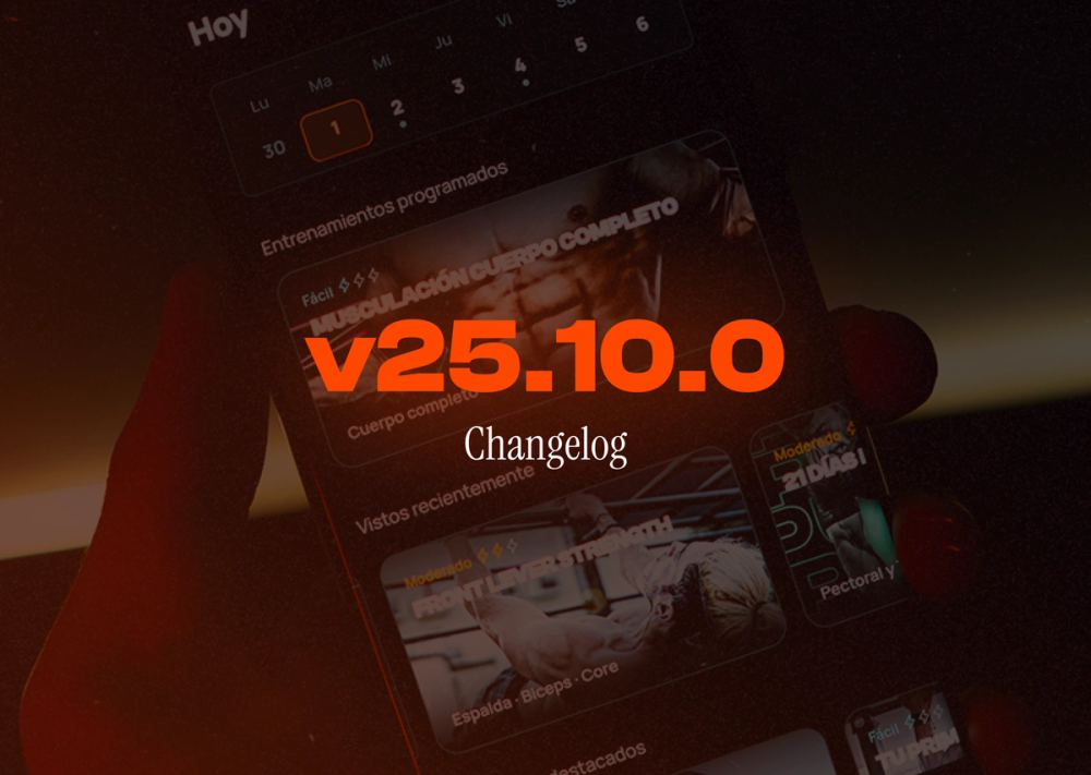Novedades en Calisteniapp v25.10.0