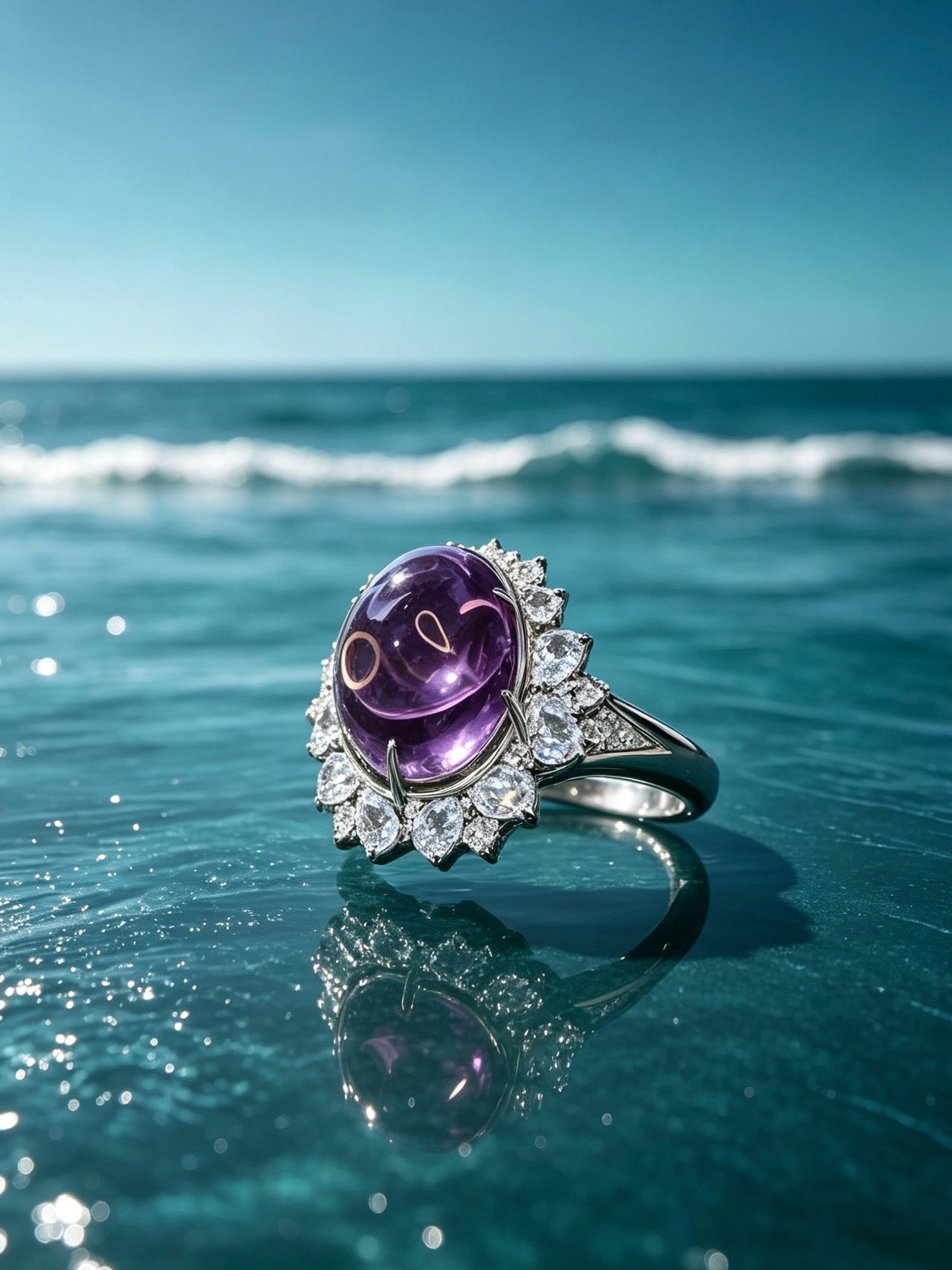 Large deep royal purple natural amethyst gemstone jewellery, private collection piece