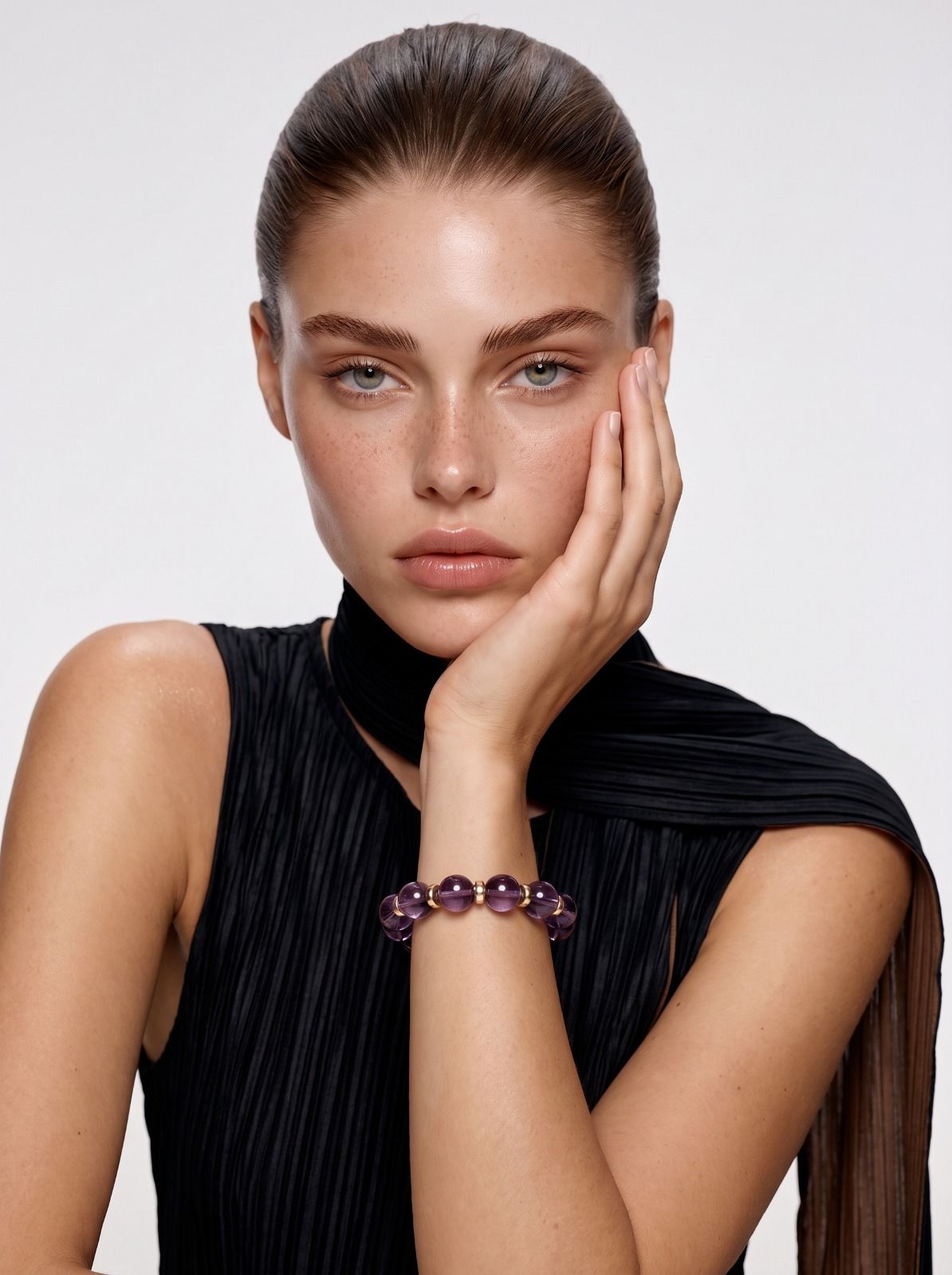 High‑Grade Brazilian Amethyst Bracelet