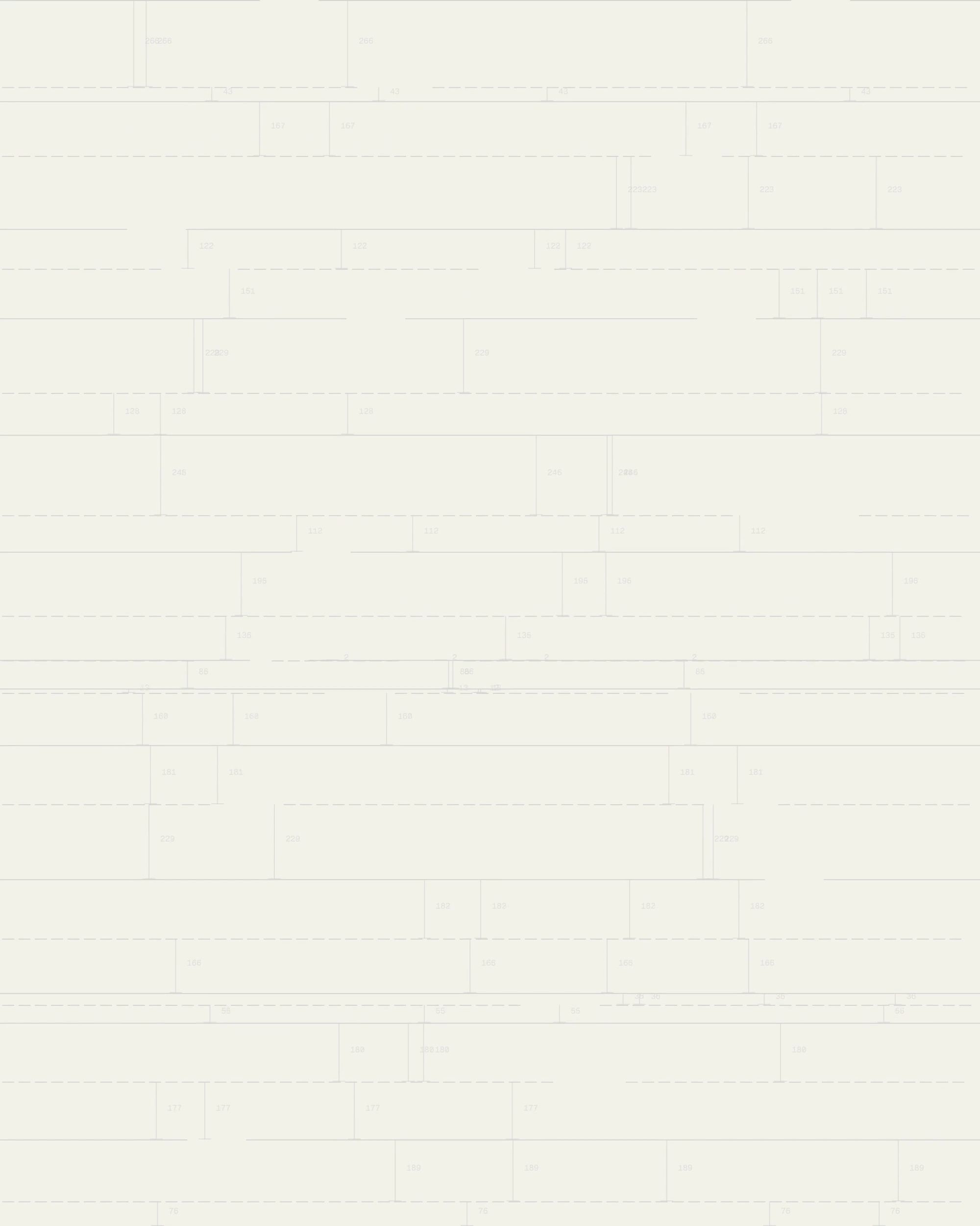 Faint paneled-wall schematic of staggered rectangles with dimension numbers.