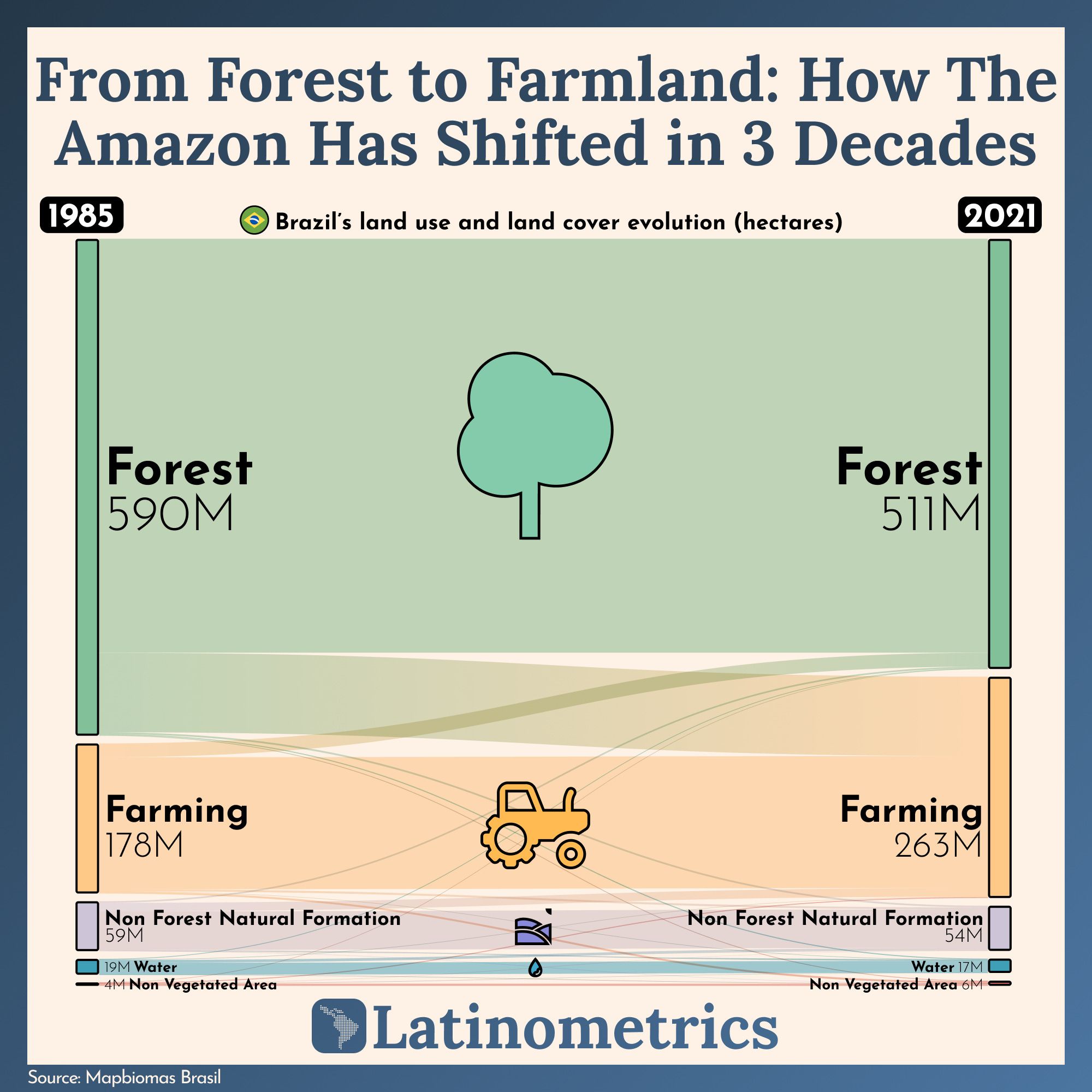 From Forest to Farmland: How The Amazon Has Shifted in 3 Decades