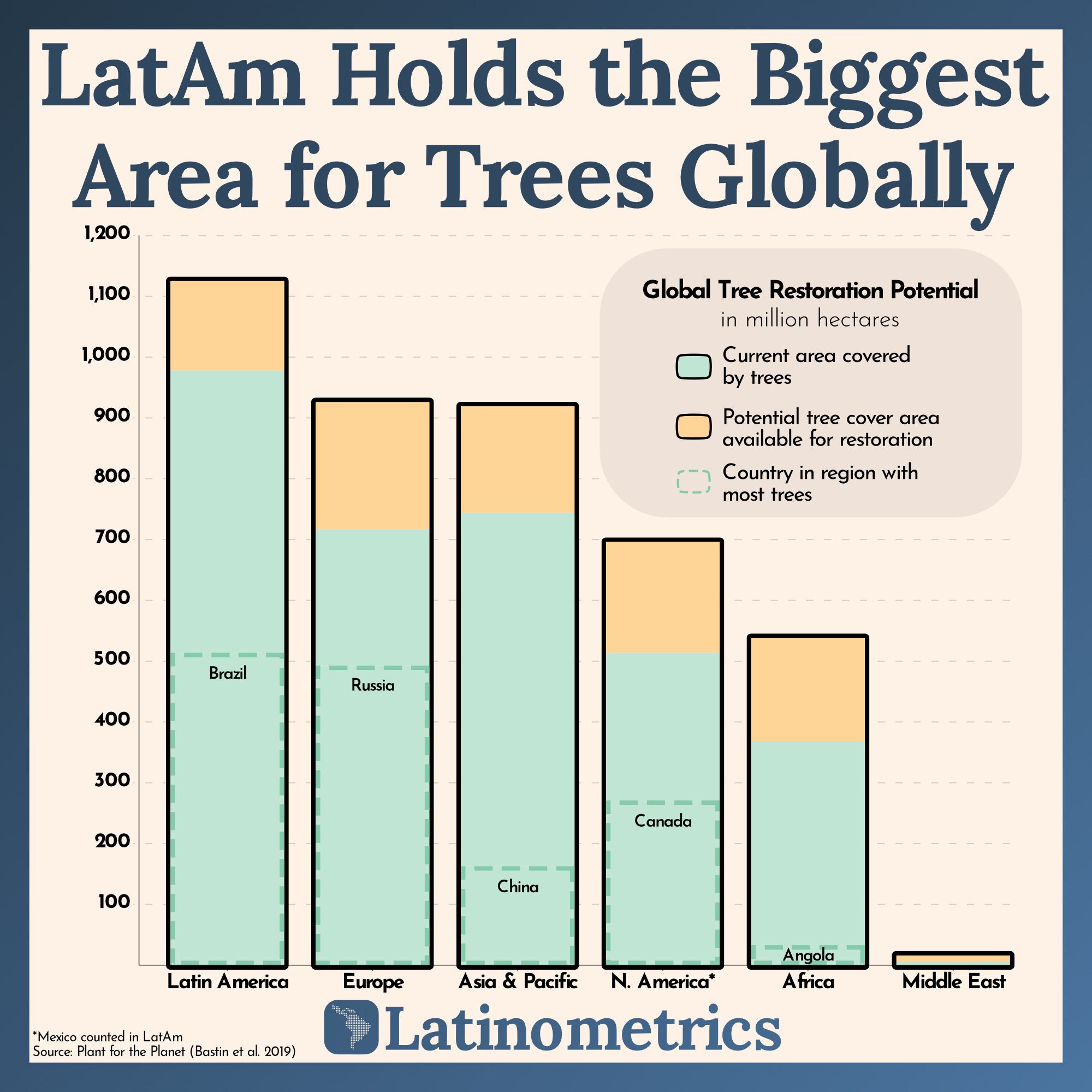 LatAm Holds the Biggest Area for Trees Globally