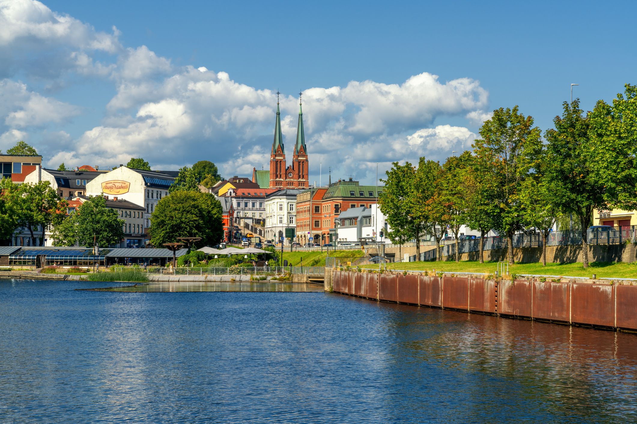 Bilde fra Skien sentrum.