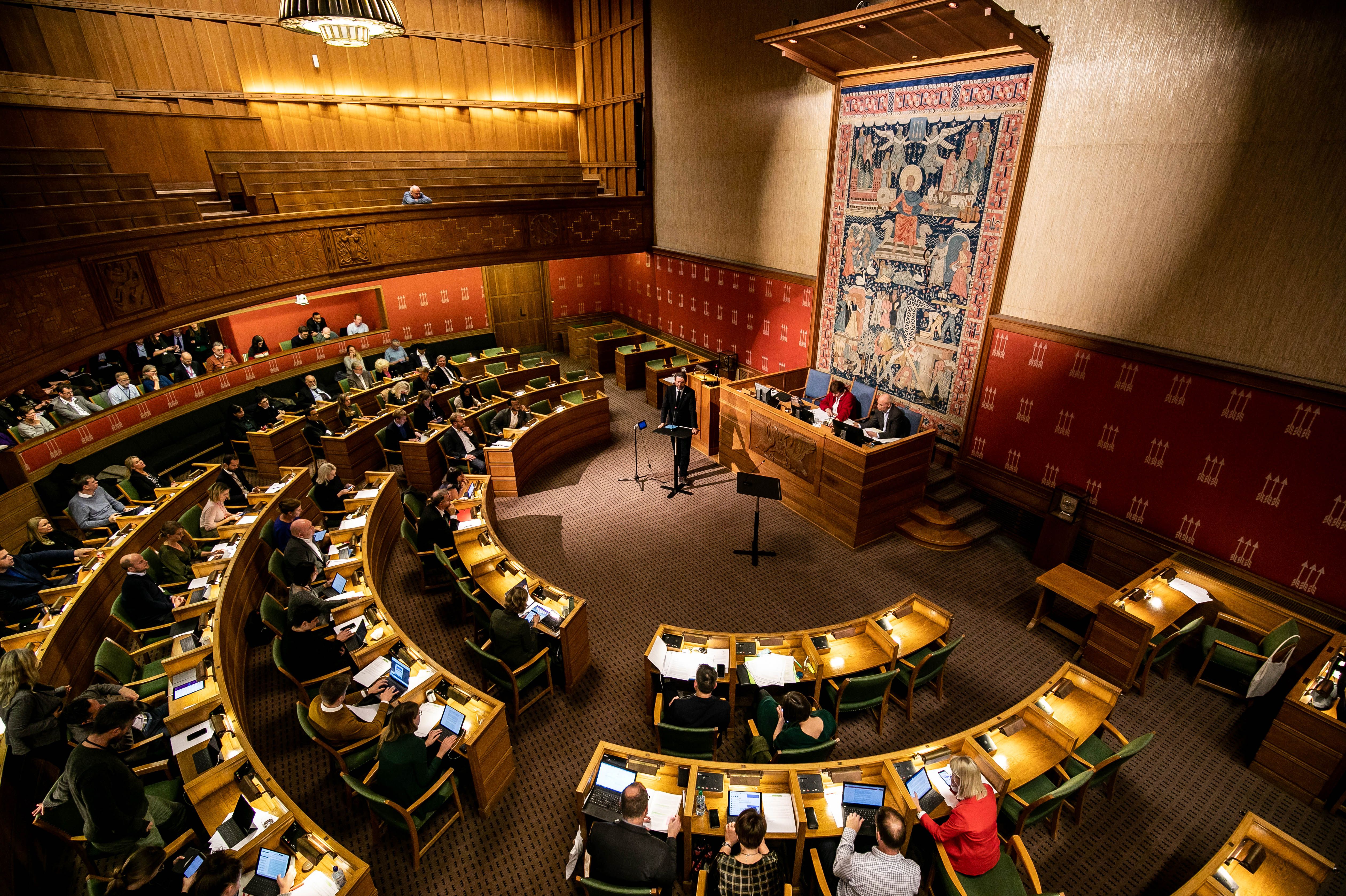 Bilde fra Oslo bystyre november 2019. 