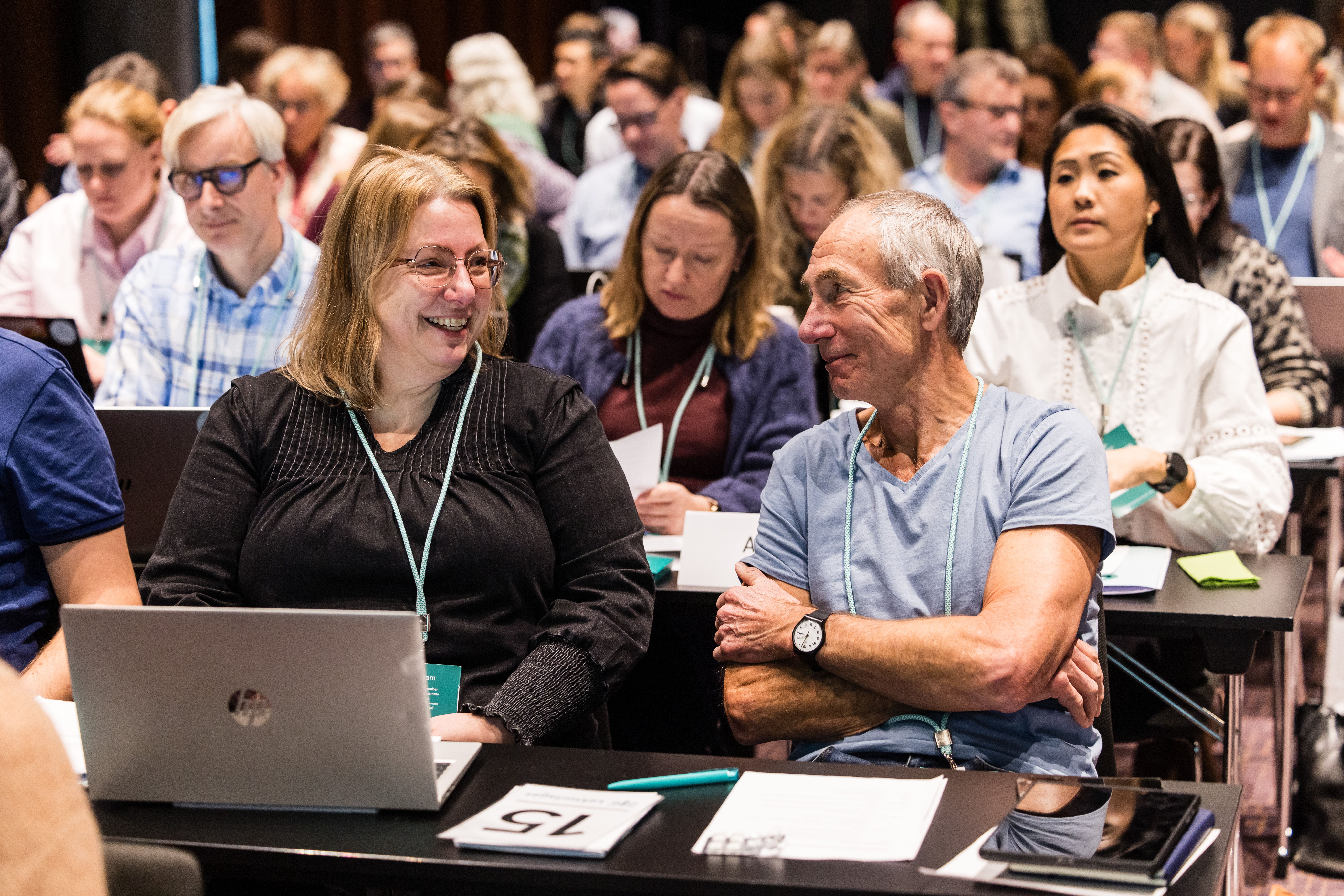 Bilde av Akershus-benken på Lektorlagets landsmøte november 2025.