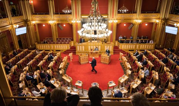 Bilde fra stortingssalen 26. oktober 2022. Foto: Peter Mydske, Stortinget