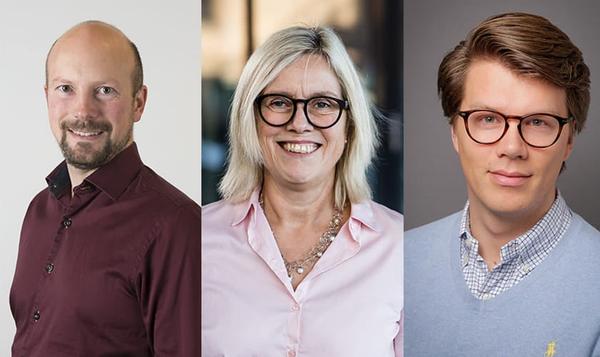 INNSTILT: Olav Sandanger Myklebust (som 1. nestleder), Helle Christin Nyhuus (som leder) og David Maximilian Graatrud (som 2. nestleder).