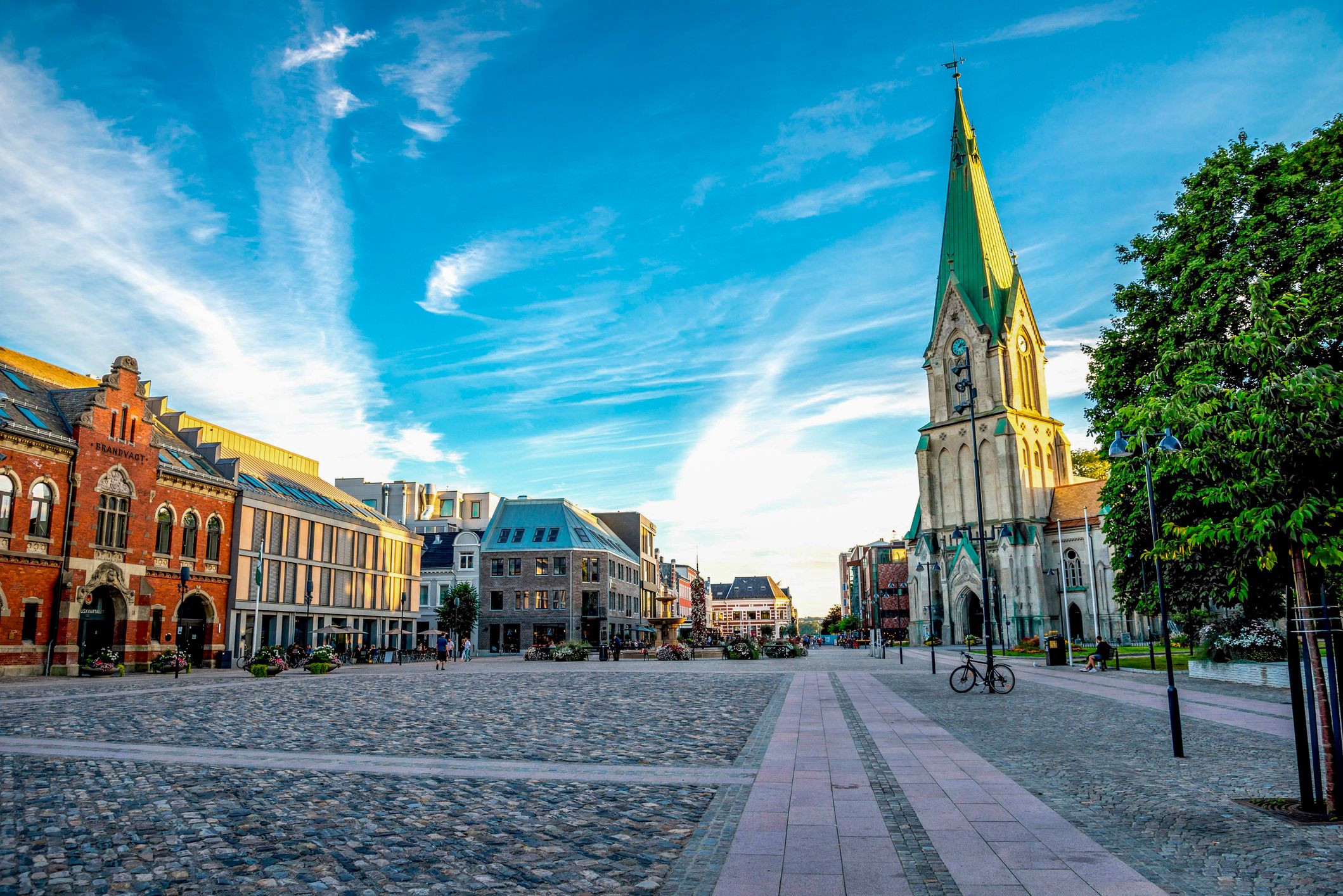 Bilde fra Kristiansand sentrum.