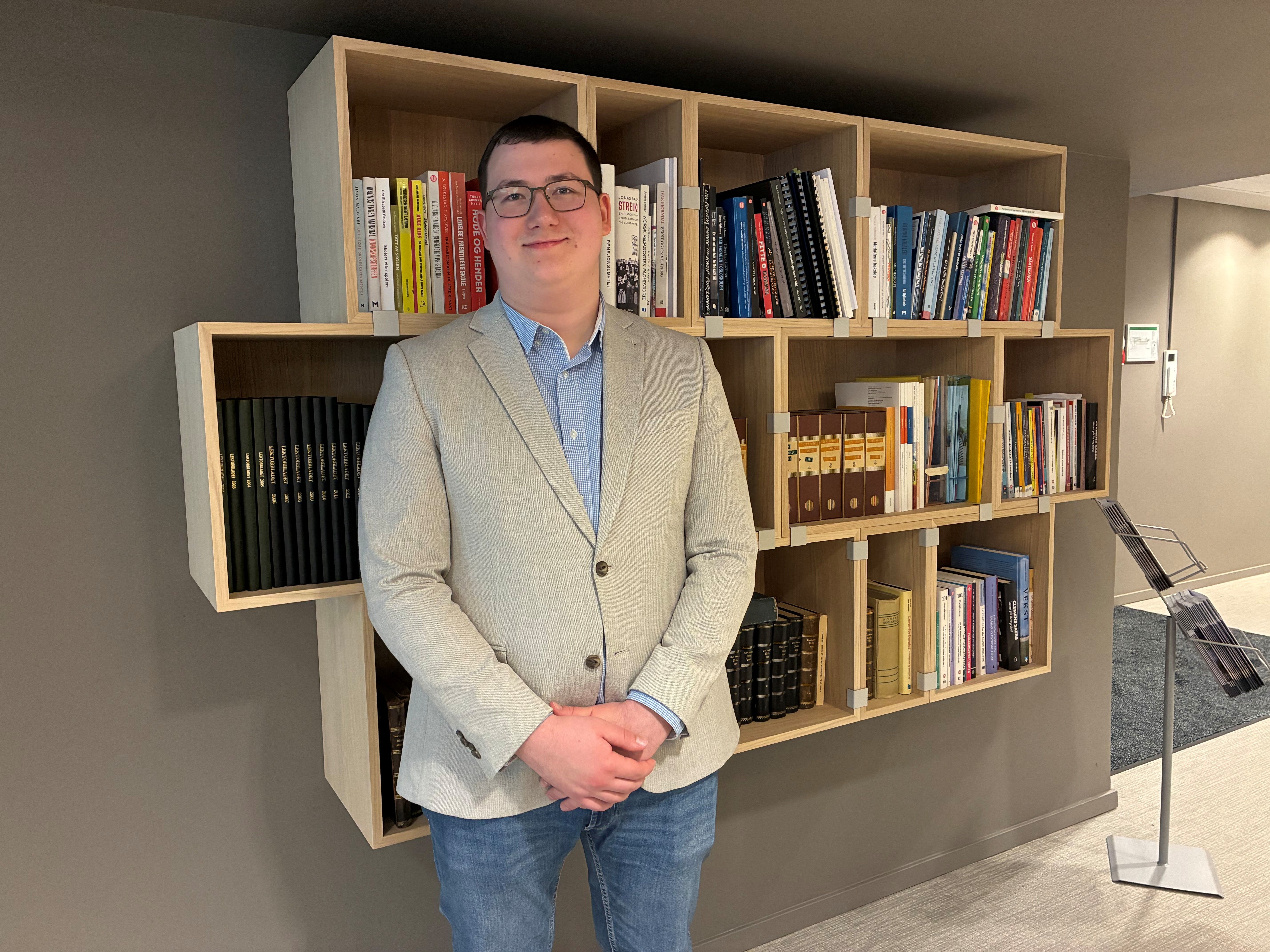 Bilde av leder for Lektorstudentene, Daniel Kristiansen.
