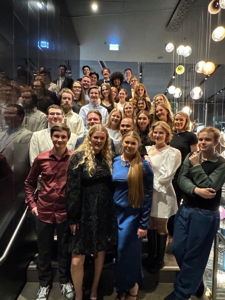 Lektorstudentene samlet