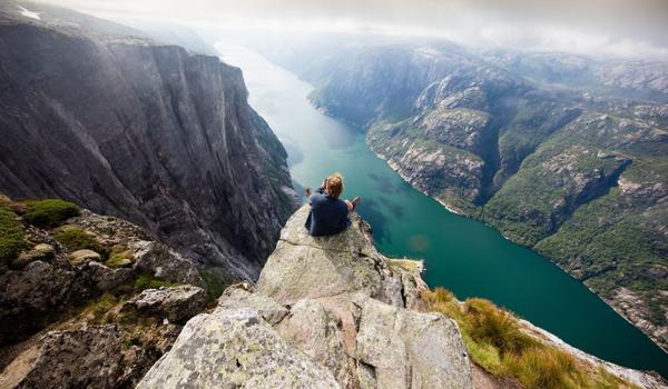 Utsiktsbilde fra Lysefjorden.