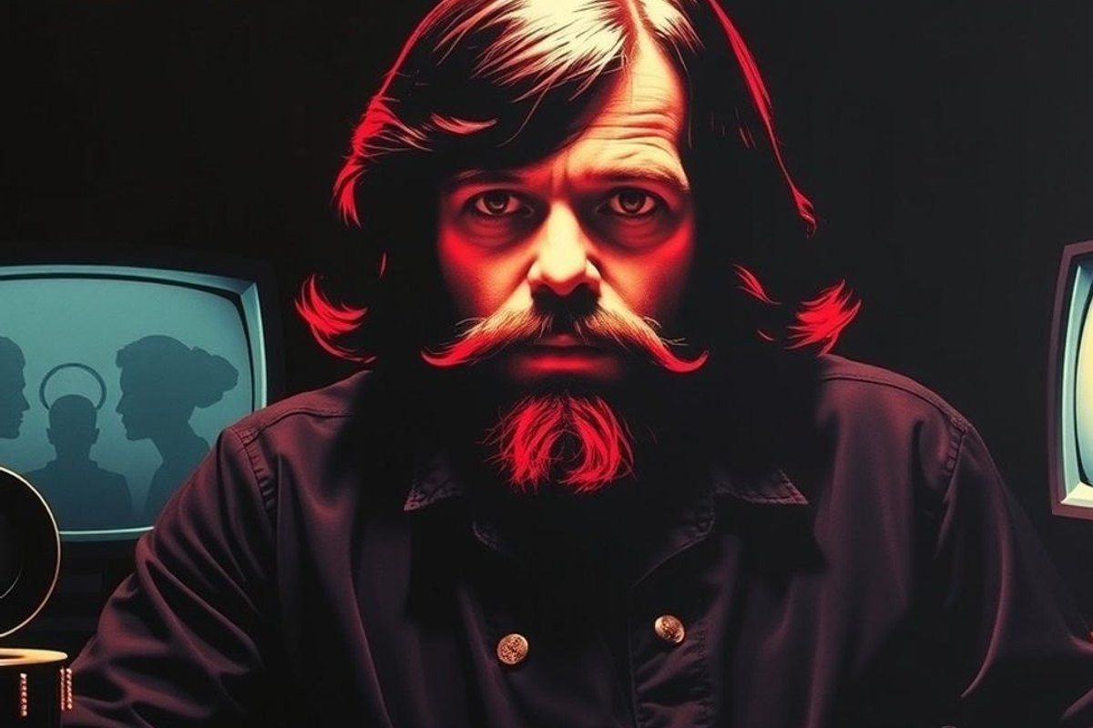 Mark Hamill caracterizado como Damon Nostra en la serie Carrie de Mike Flanagan
