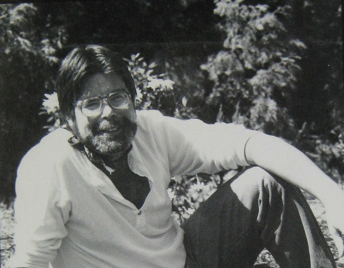 Retrato de Stephen King, c. 1987 (foto: James Leonard, dominio público)