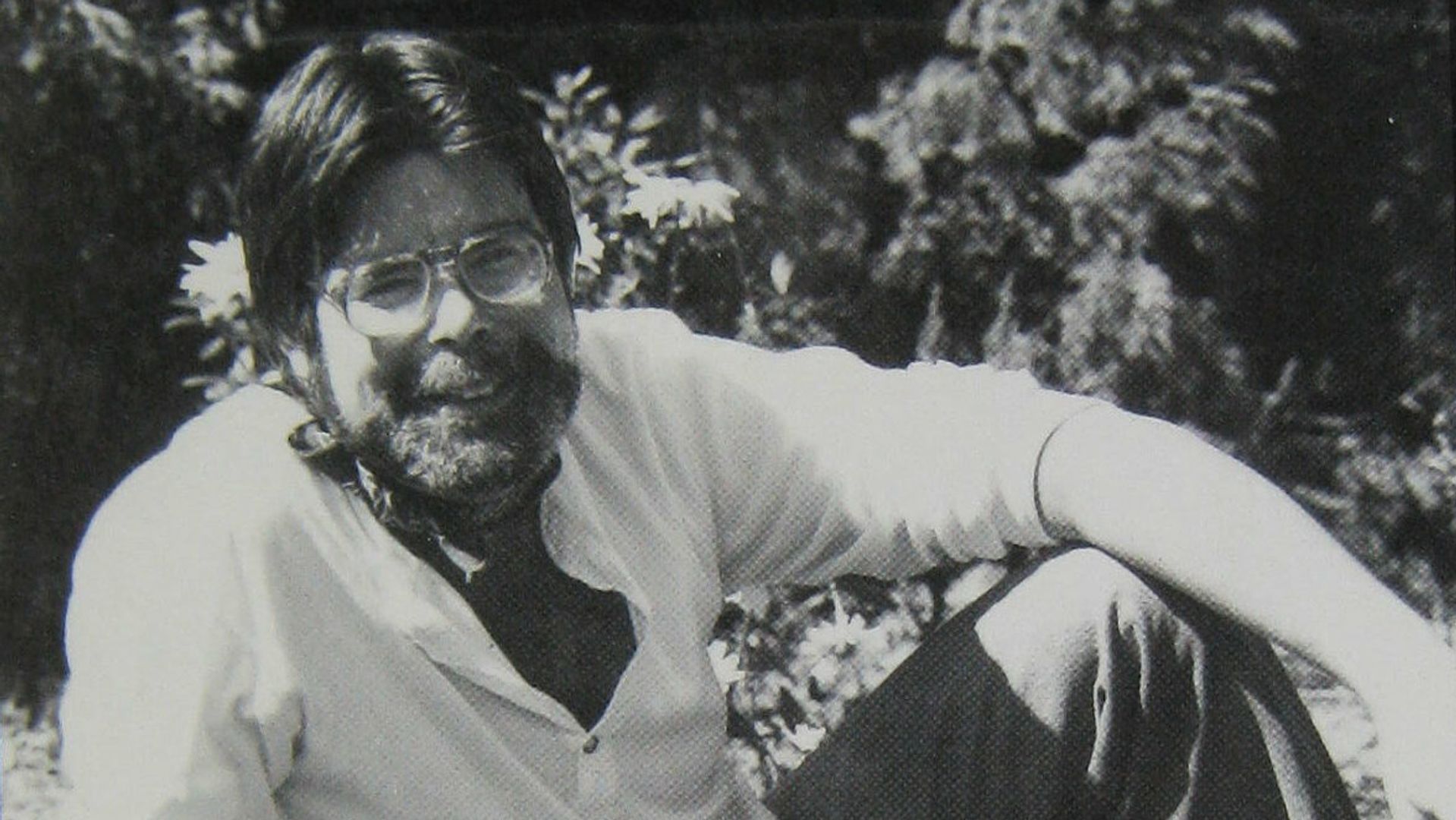 Retrato de Stephen King, c. 1987 (foto: James Leonard, dominio público)