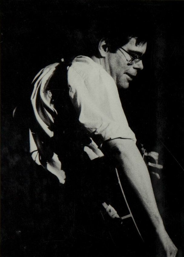 Stephen King, retrato c. 1986. Sus obras son hoy el territorio creativo de referencia de Mike Flanagan (foto: Thomas Hawkins, dominio público)