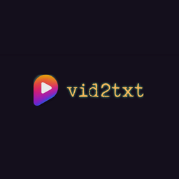Vid2txt logo