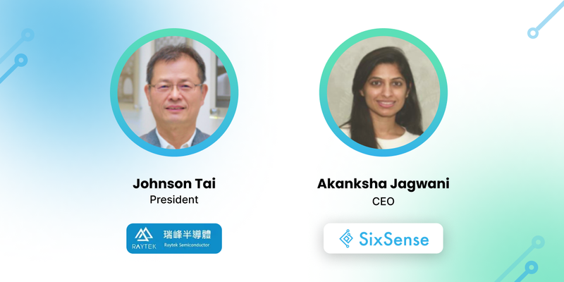 Founder of SixSense with the President of Raytek in Taiwan, celebrating the production deployment of AI-powered inspection to improve defect classification, reduce manual review, and enable faster wafer and packaging decisions.