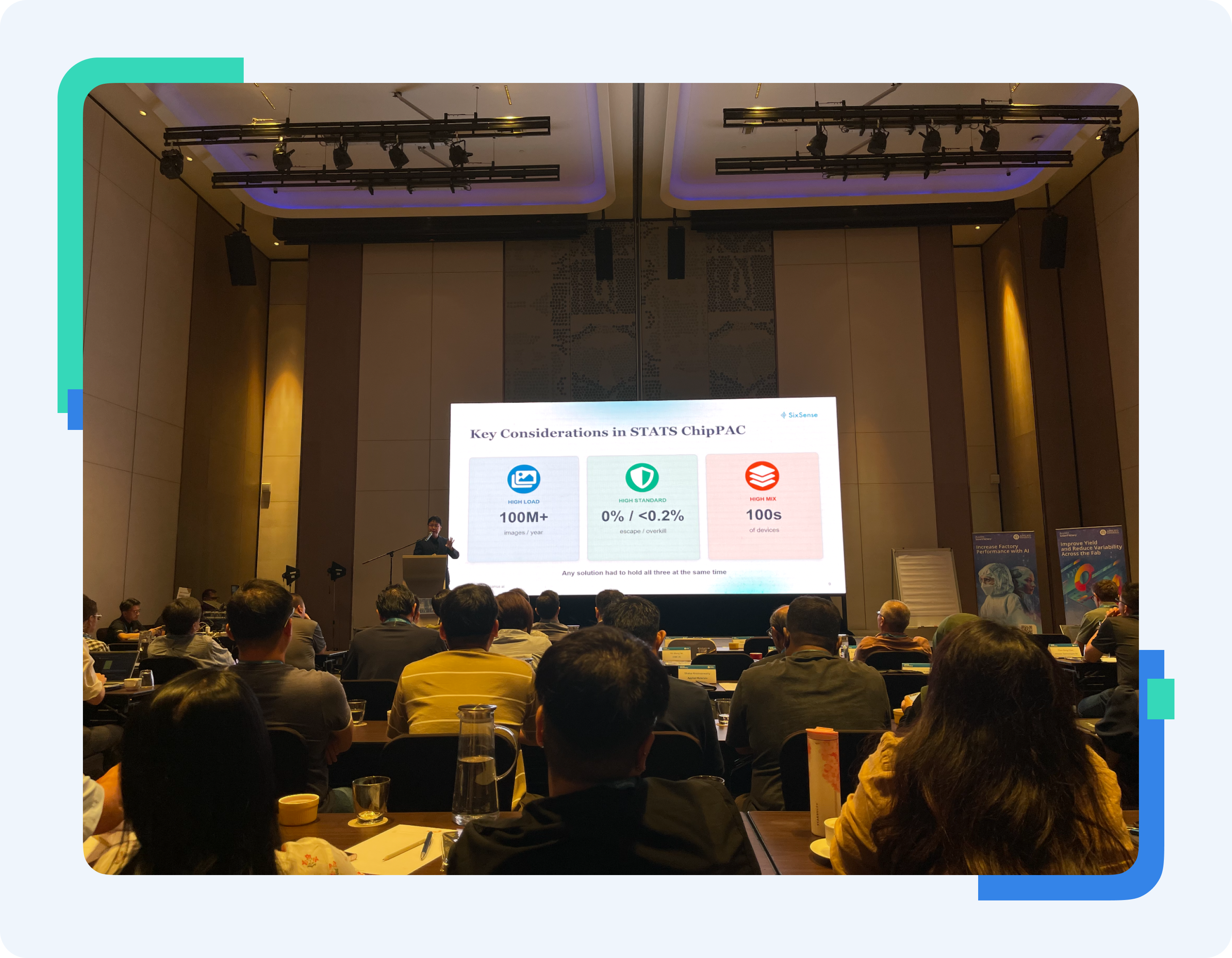 STATS ChipPAC deployment on stage at the Applied Materials Symposium in Penang.