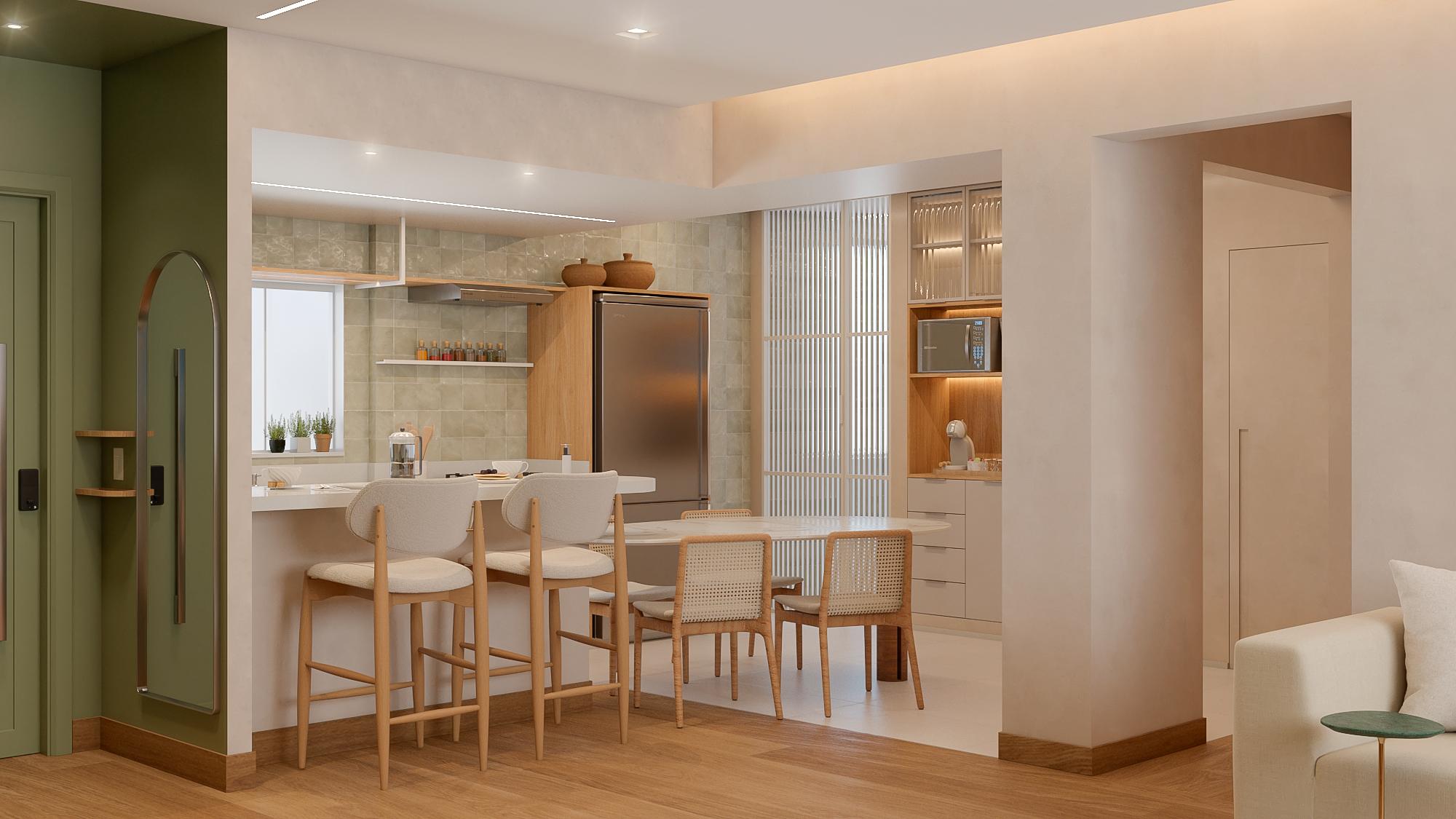 Projeto | RB - Living & Cozinha - Imagem 5