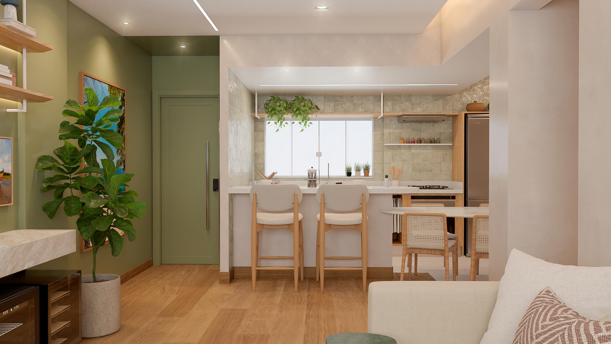 Projeto | RB - Living & Cozinha - Imagem 4