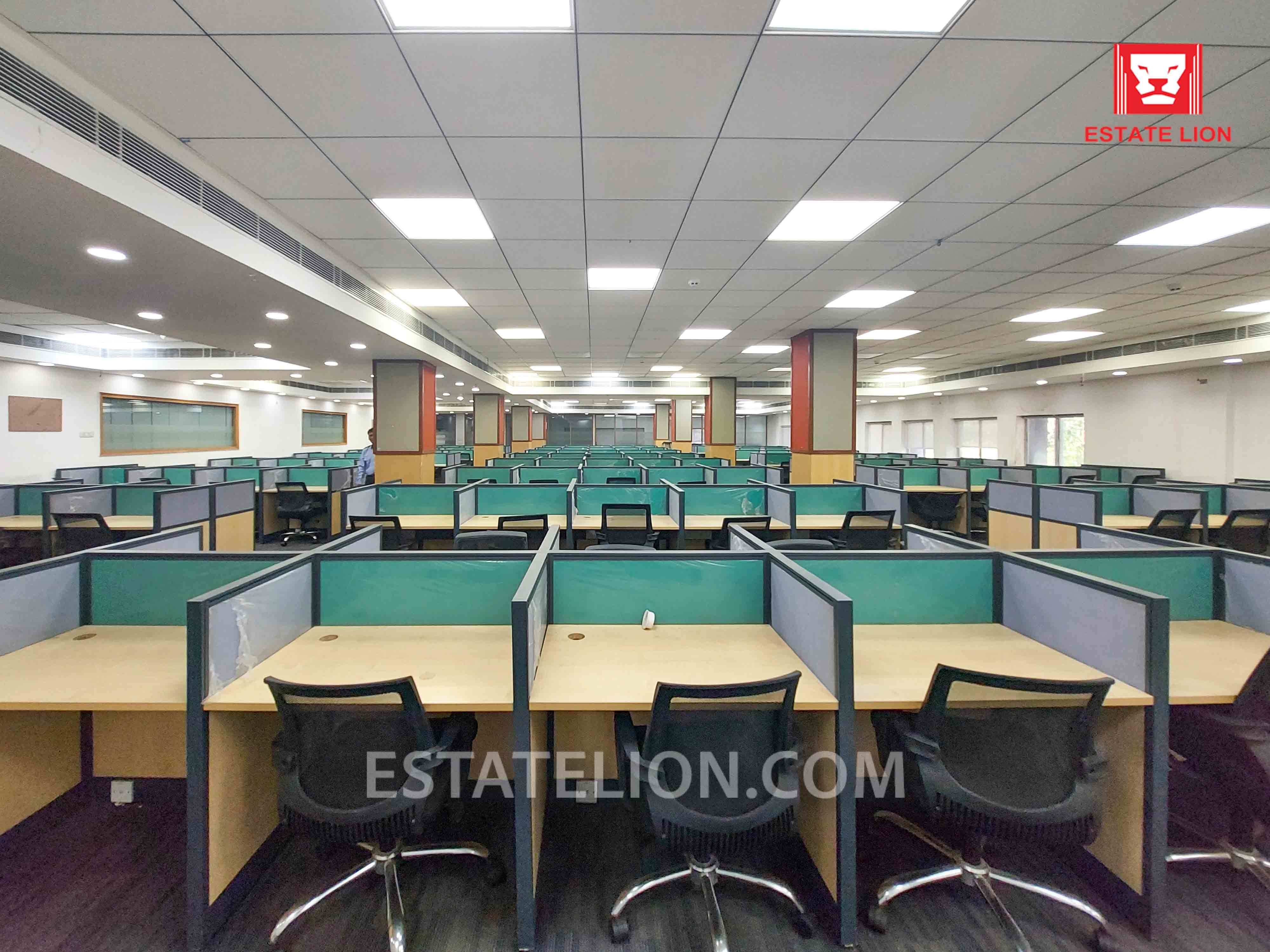 Fully Furnished 15000 sq.ft. Office for Rent in Sector-16 Near Metro