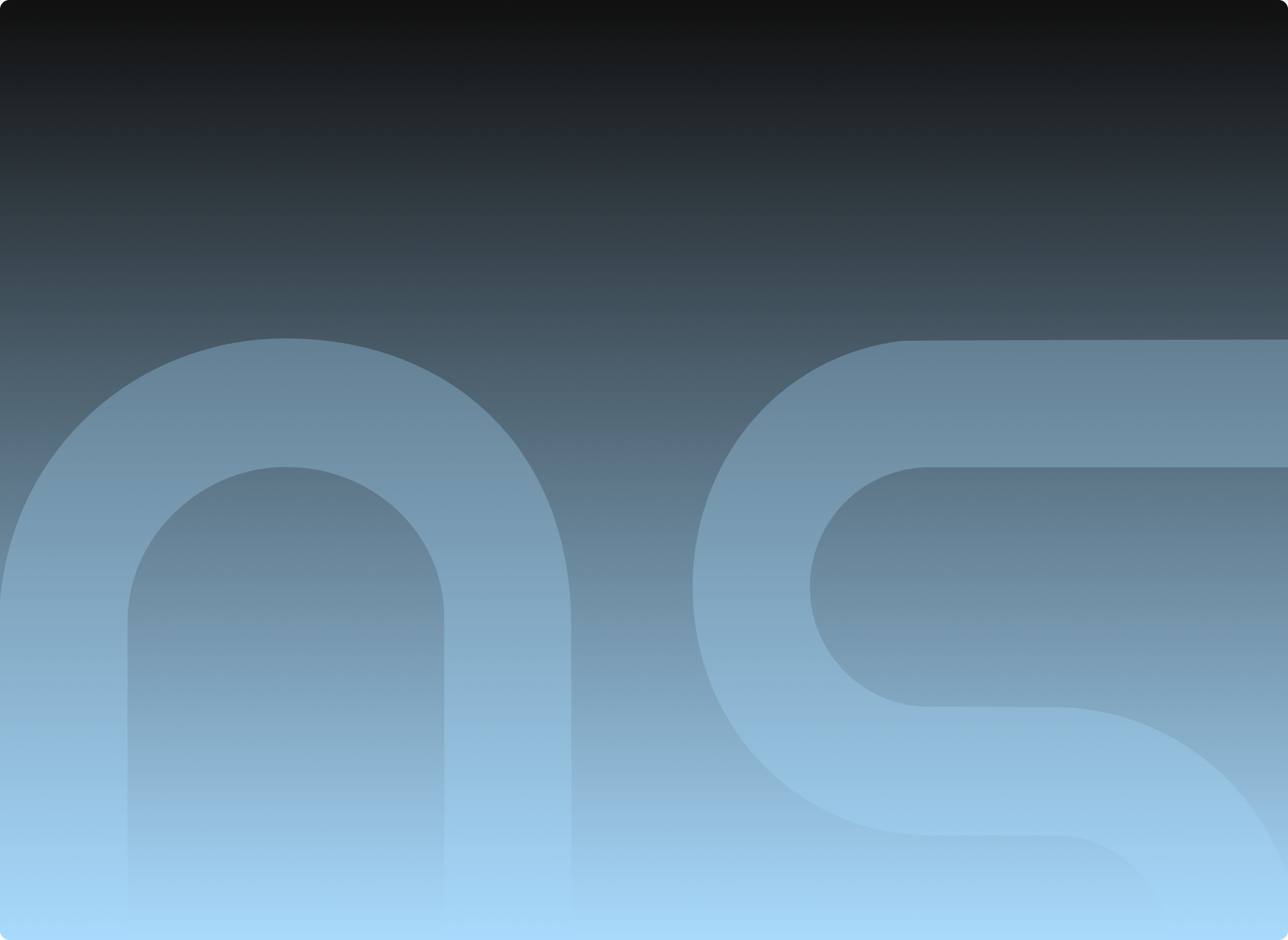 Black to light blue gradient backdrop with N and S 