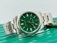 Rolex ROLEX OYSTER PERPETUAL GREEN 41mm UNWORN NEW SEPTEMBER 2024 foto 6