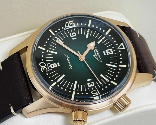 Longines LONGINES LEGEND DIVER GREEN DIAL MEN’S WATCH 42mm MINT CONDITION OCT 2023 foto 1