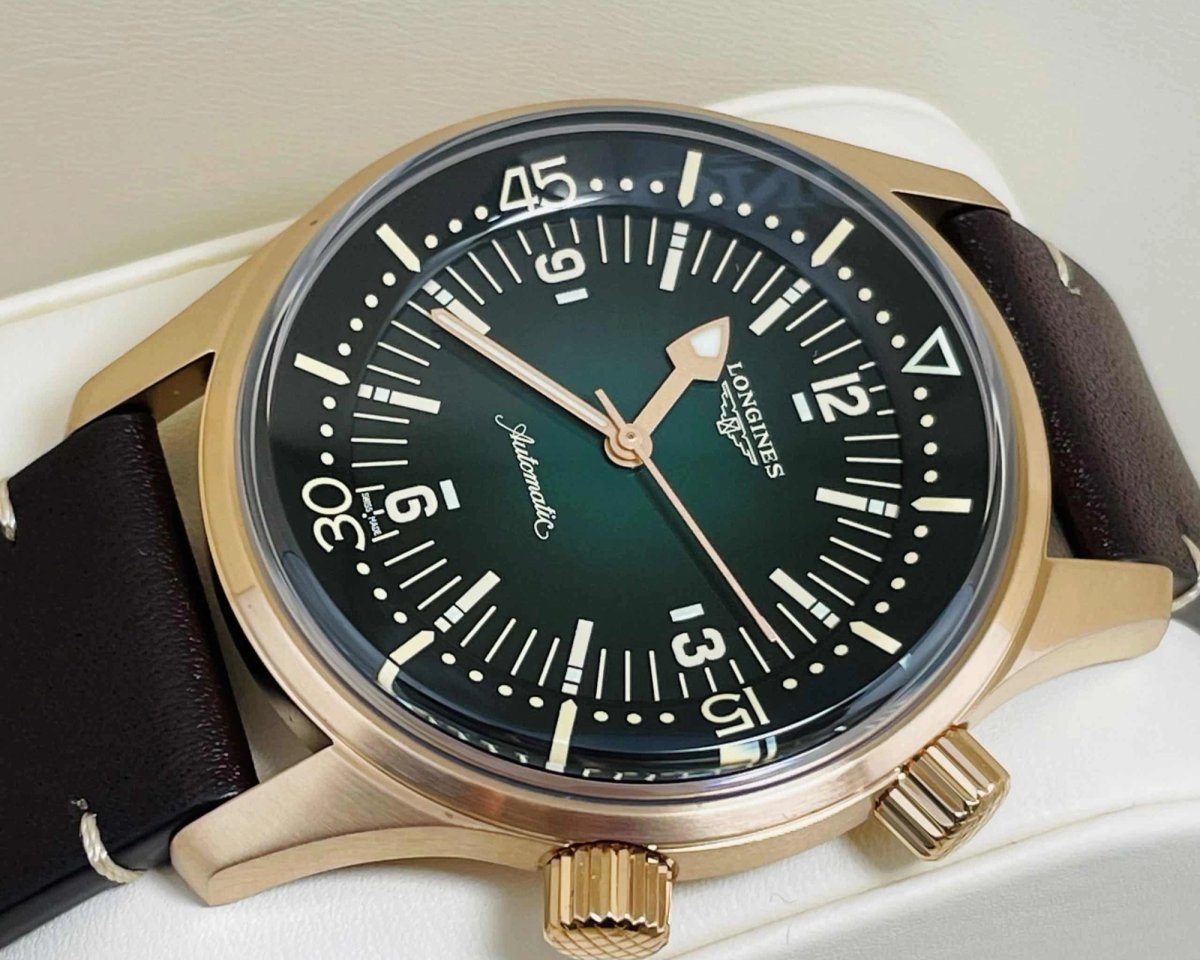 Longines LONGINES LEGEND DIVER GREEN DIAL MEN’S WATCH 42mm MINT CONDITION OCT 2023 foto 1
