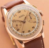 Carl F. Bucherer CARL F.BUCHERER CHRONOGRAPH LANDERON CALIBER VERY GOOD CONDITION 18K ROSE GOLD 1942 38mm foto 10