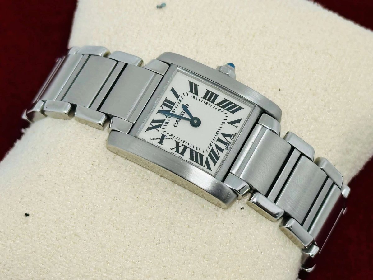 Cartier CARTIER TANK FRANÇAISE LADIES QUARTZ MINT CONDITION AUGUST 1997 WSSA0018 foto 1