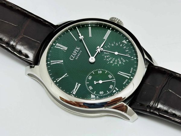 Czapek CZAPEK QUAI DES BERGUES EMERALD GREEN L UNWORN NEW DECEMBER 2022 foto 1