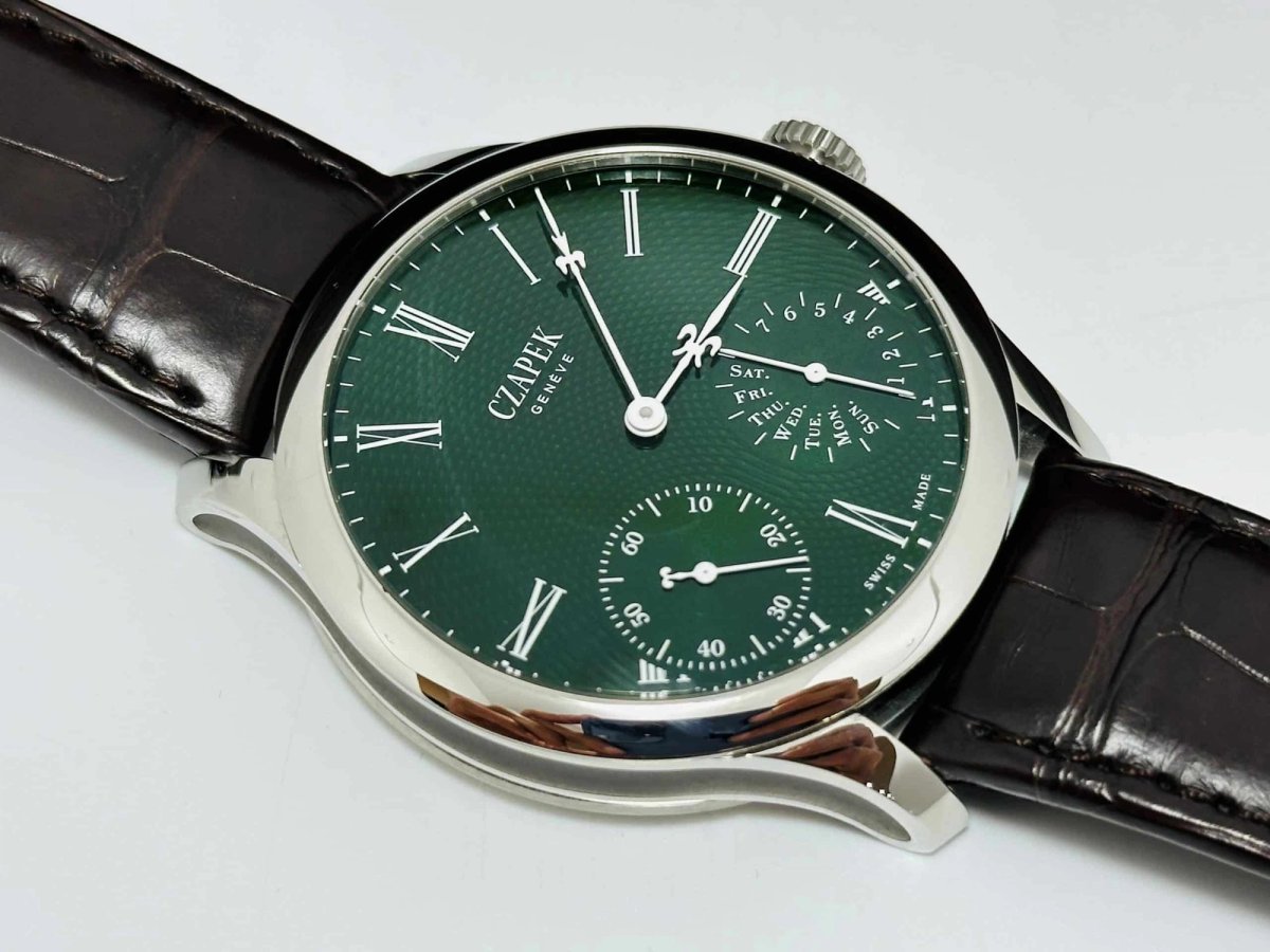 Czapek CZAPEK QUAI DES BERGUES EMERALD GREEN L UNWORN NEW DECEMBER 2022 foto 1