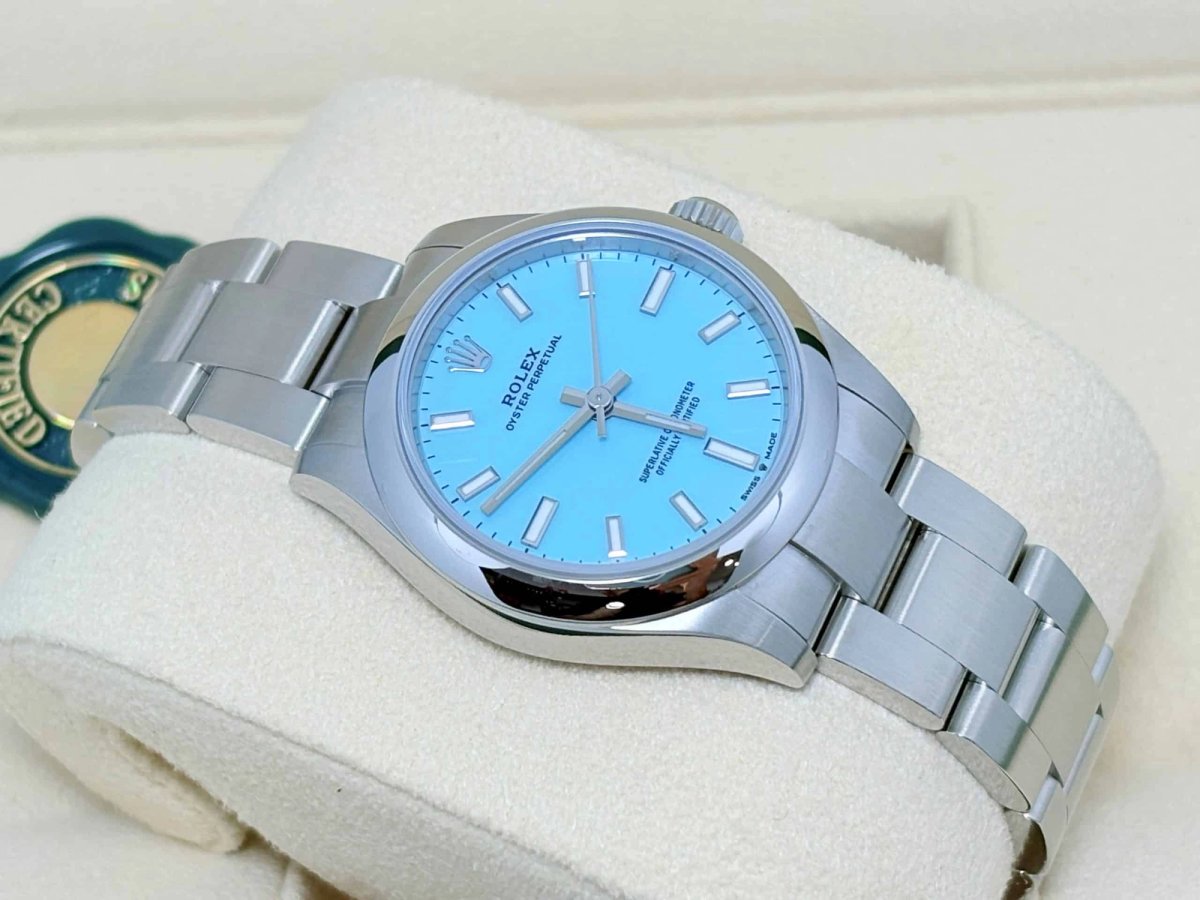 Rolex ROLEX OYSTER PERPETUAL 31 TIFFANY UNWORN NEW OCTOBER 2024 foto 1