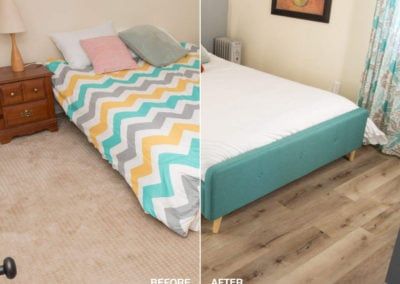 Cali Bedroom Before and After