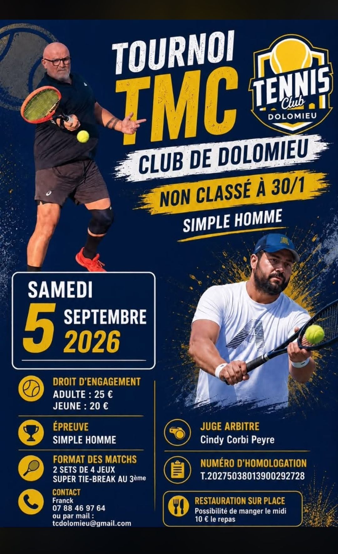 Affiche — TMC — Tennis Club Dolomieu