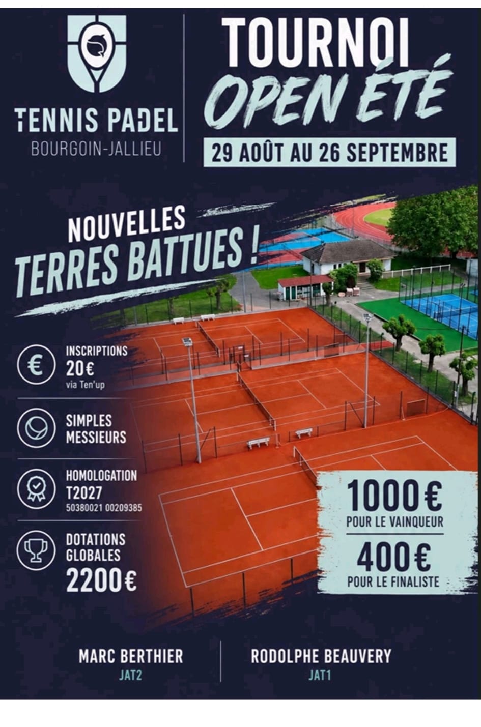 Affiche — Tournoi Open été — Bourgoin-Jallieu