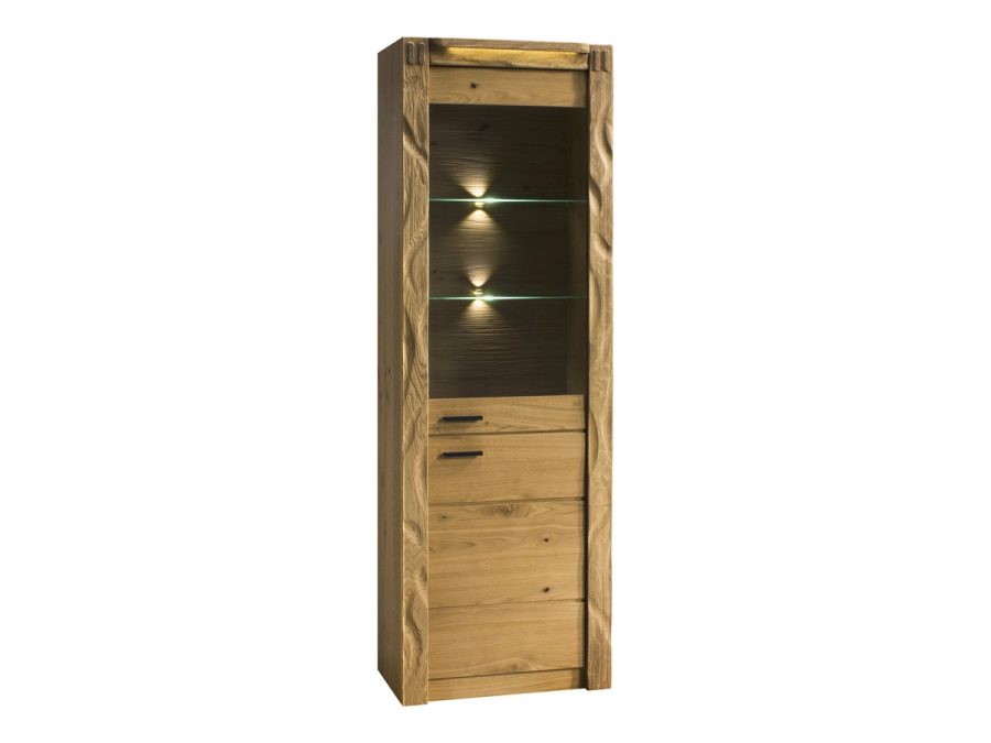 Witryna Flinstone F-W1/2 z podświetlaną przeszkloną ekspozycją, ujęcie produktowe, Taranko.