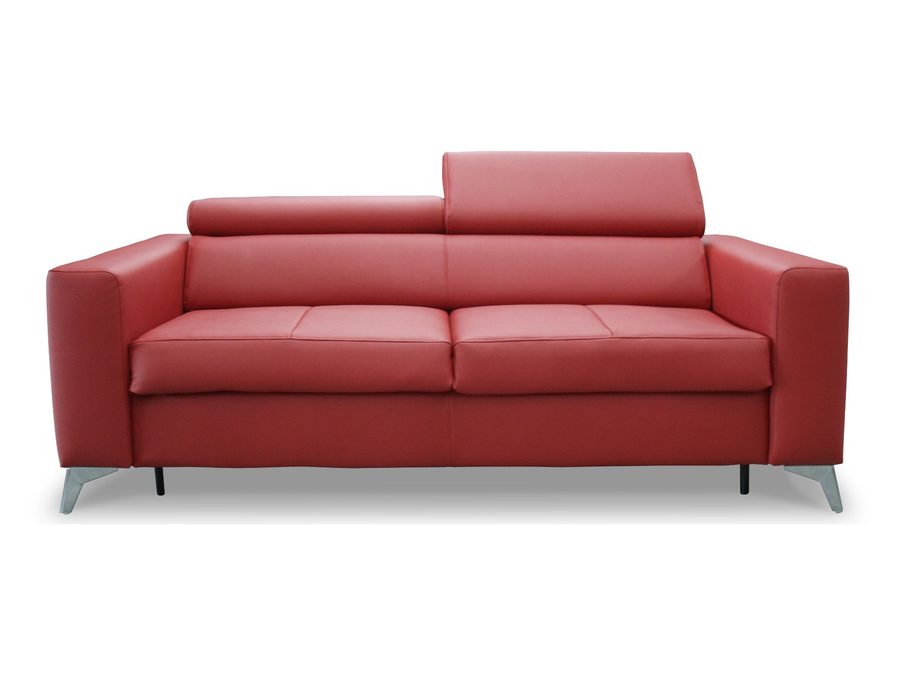 Sofa Mono na chromowanych nóżkach, widok z przodu