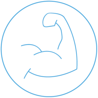 icon of an arm flexing 