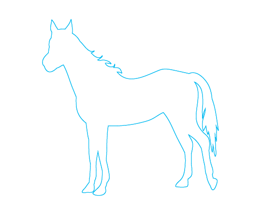 Simple Icon of a horse 