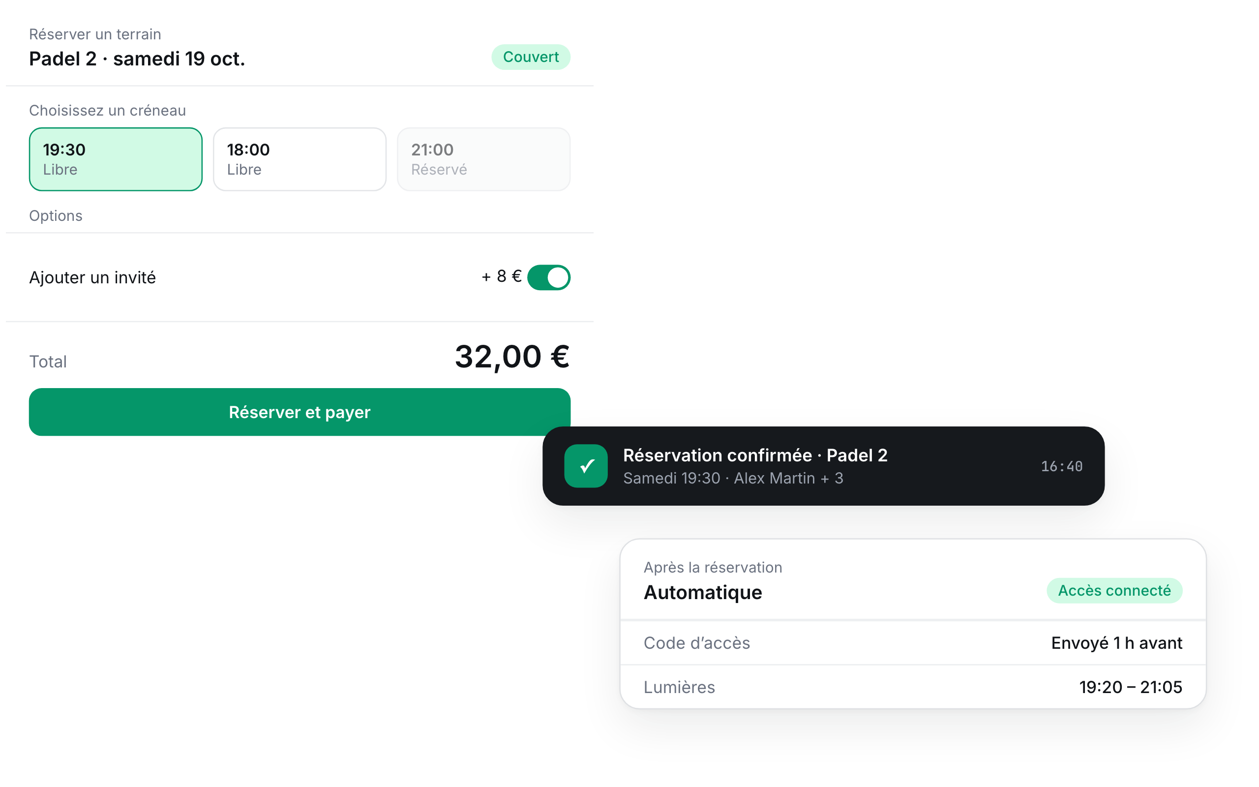 Booking and paying for a slot online