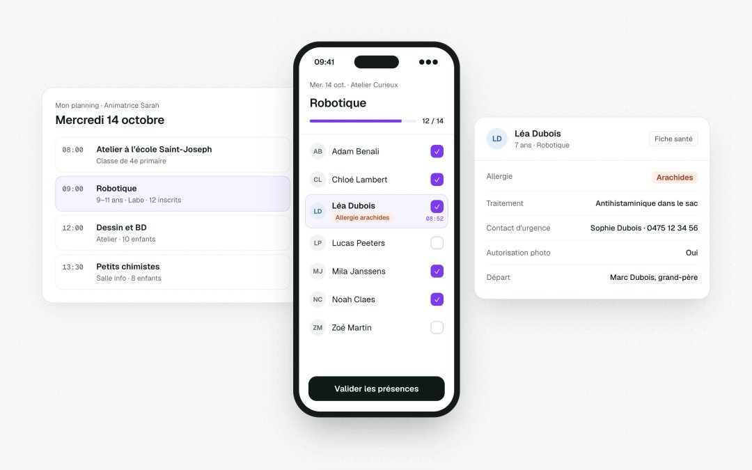 Groups and registers on instructors' phones