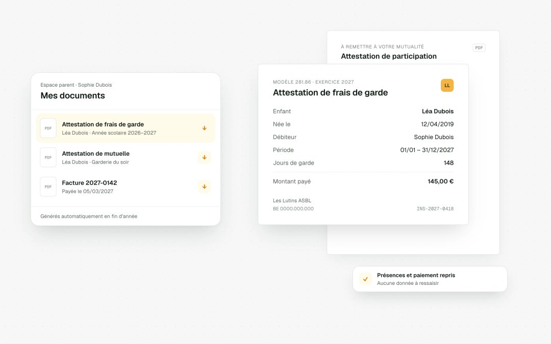 Attestation fiscale et attestation de mutuelle dans l’espace parent