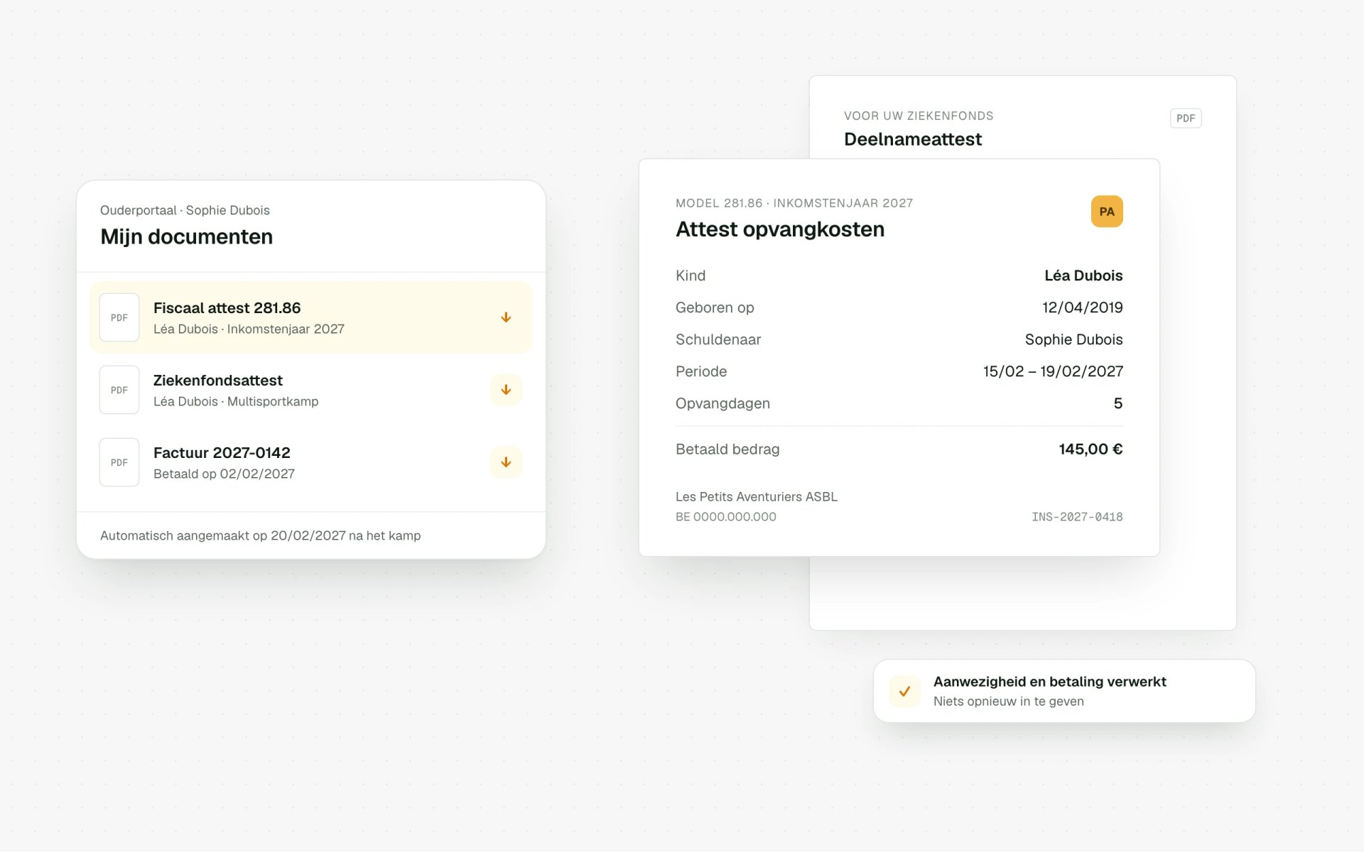 Documenten als bijlage