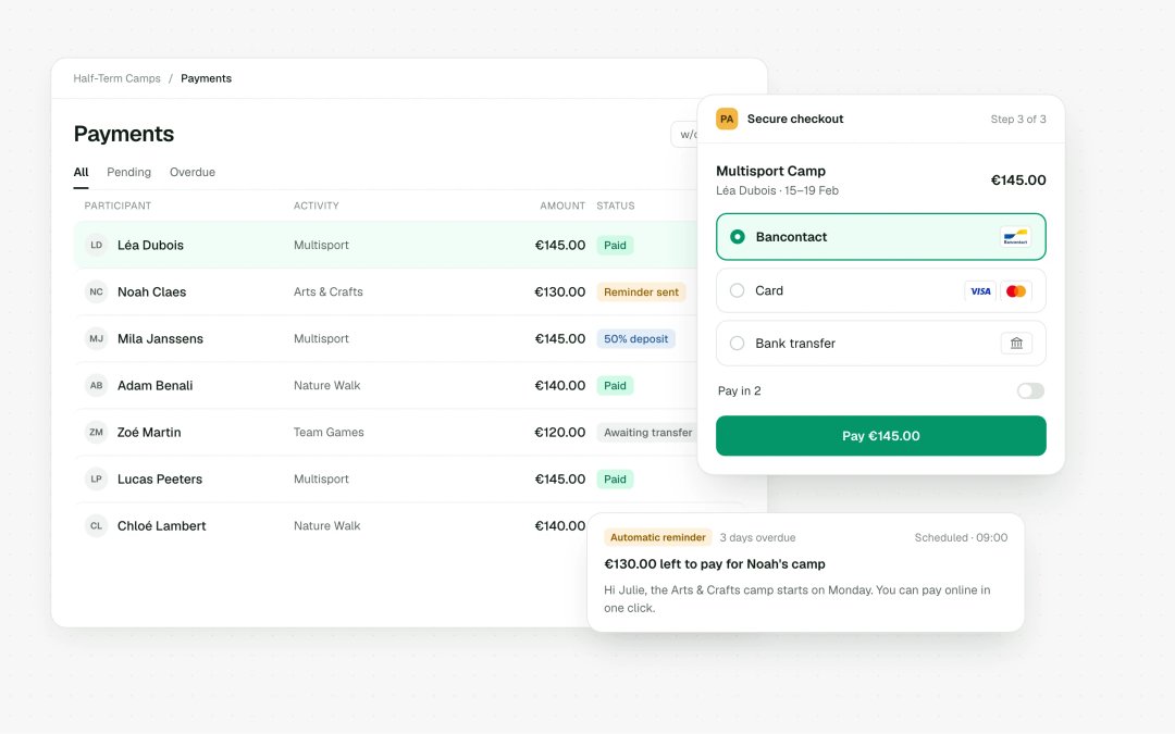 Online payments and payment tracking