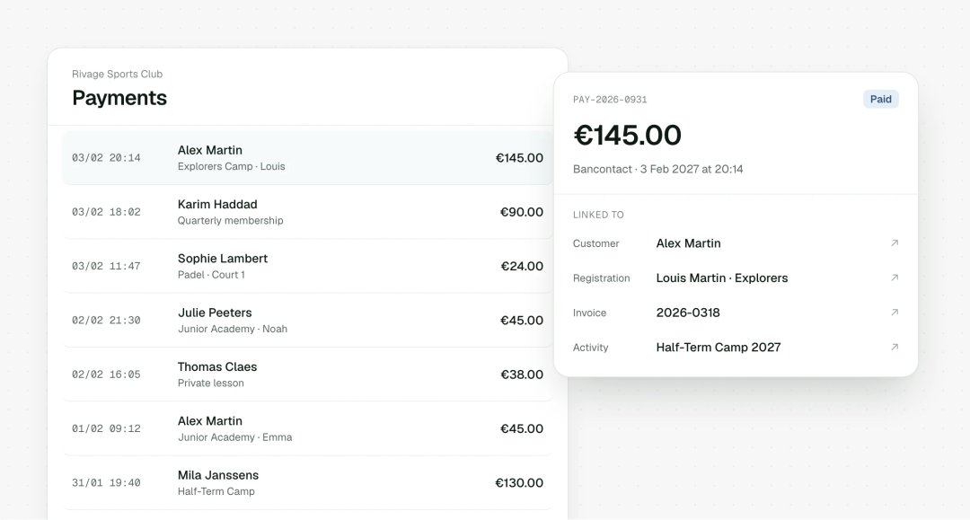 Payment matched to its customer and invoice